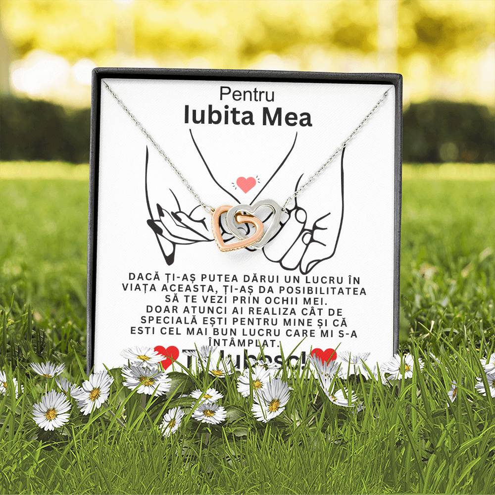 Colier Valentine's pentru Iubita Mea - Inimi Pereche
