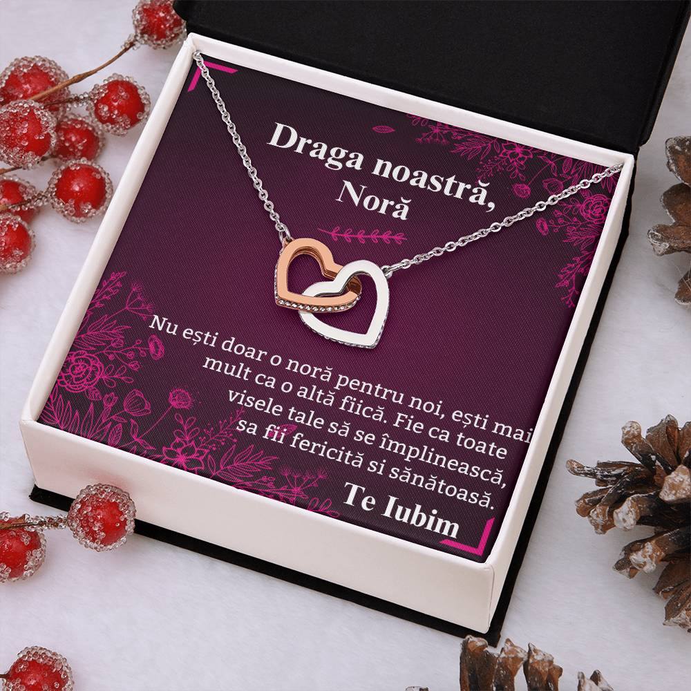 Draga Noastra Nora - Colier Inimi Pereche