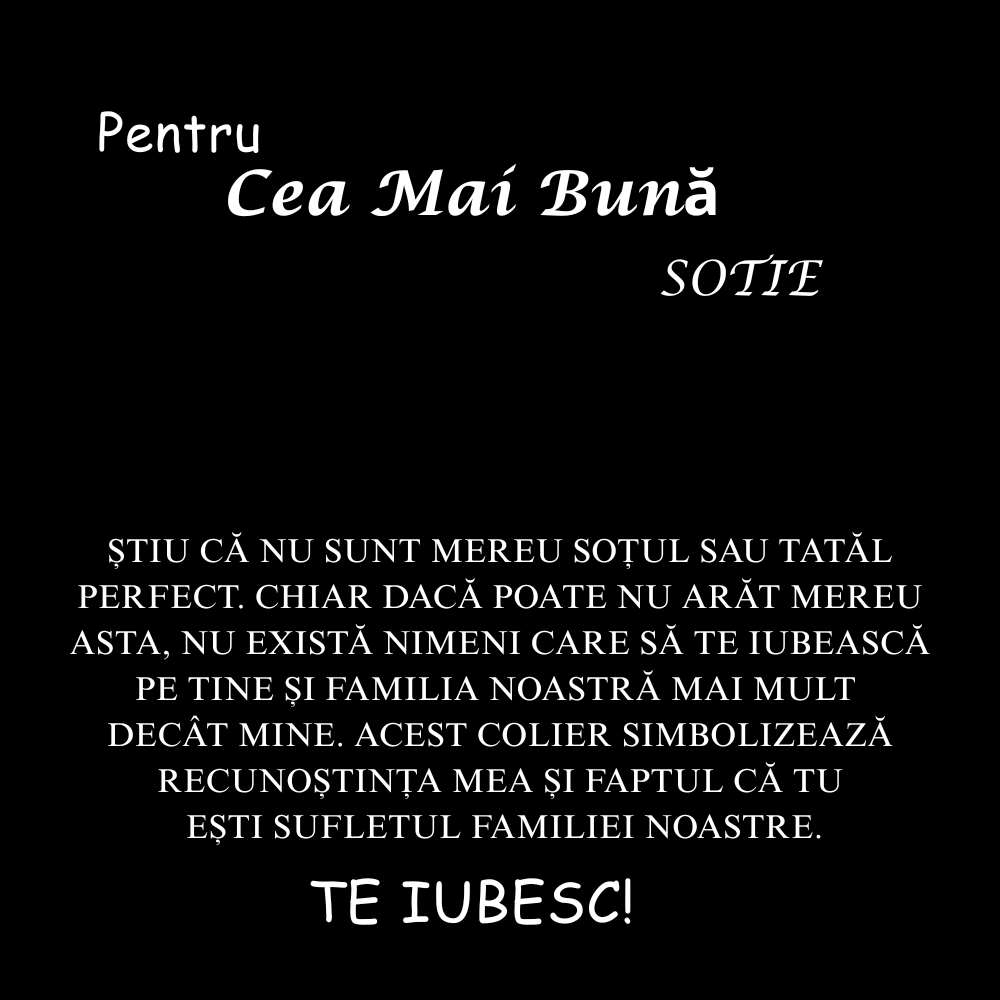 Cadou Soție - Colier Inimi Gold