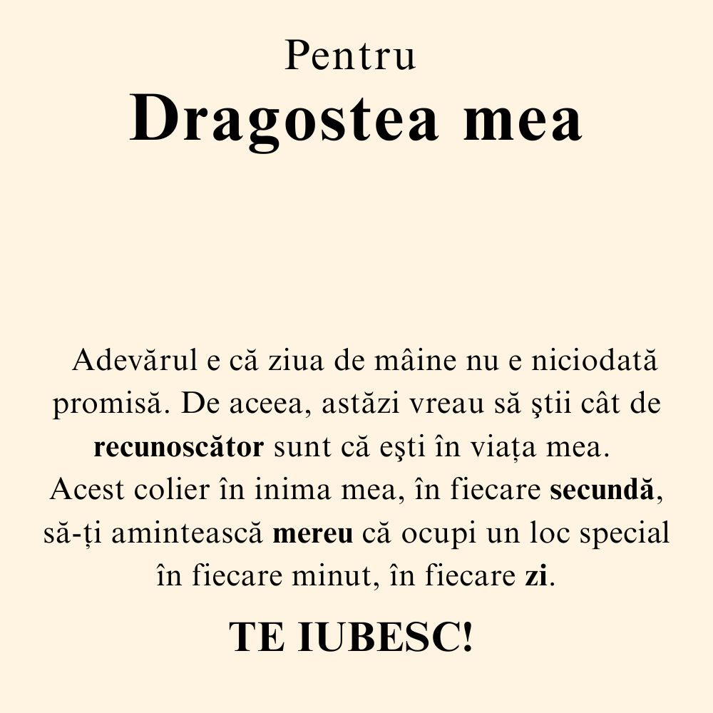 Cadou pentru dragostea  mea   – Colier Love Knot