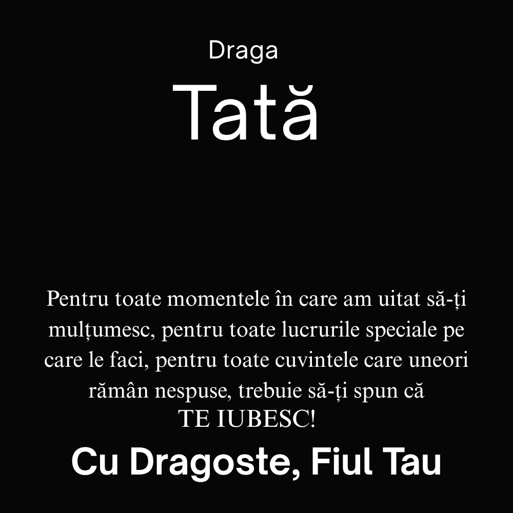Cadou Pentru tatal meu  - Lănțișor Cruce