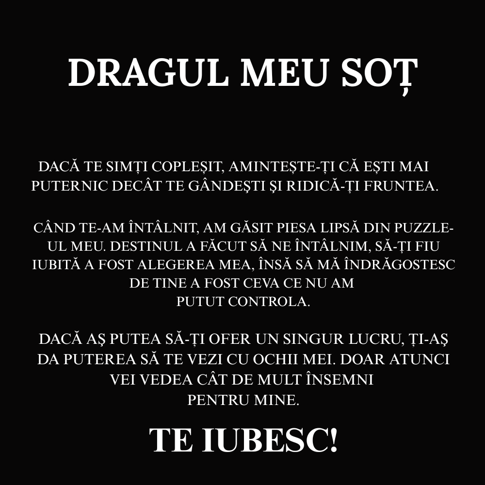 Cadou Pentru Soțul meu - Lănțișor  Cruce