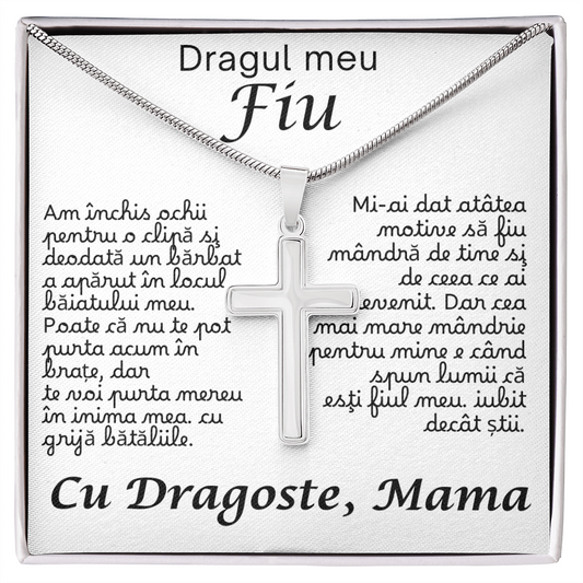 Cadou pentru fiu meu  – lănțișor cruce