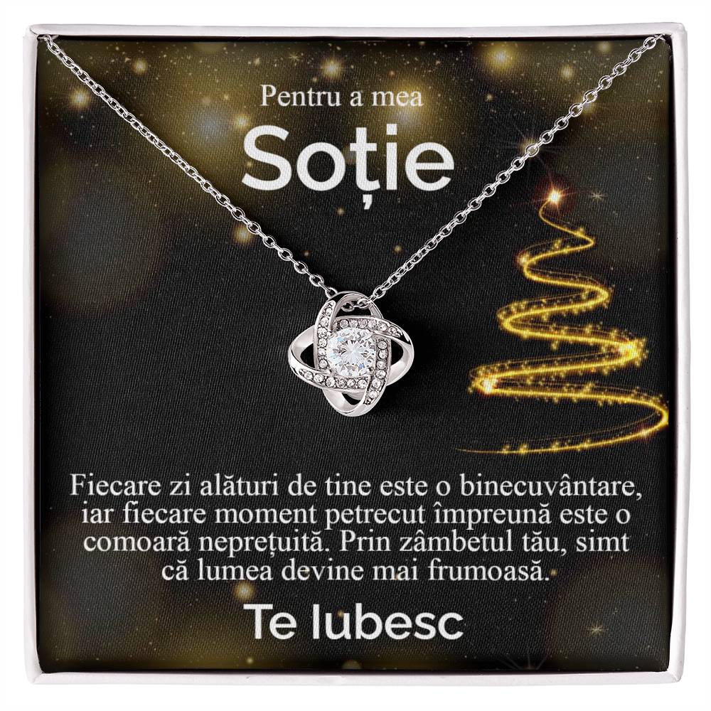 Pentru a mea sotie. Colier Love Knot
