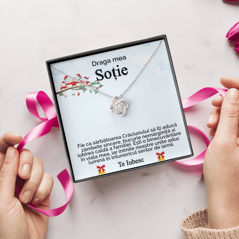 Pentru Draga Mea Sotie. Colier Love Knot