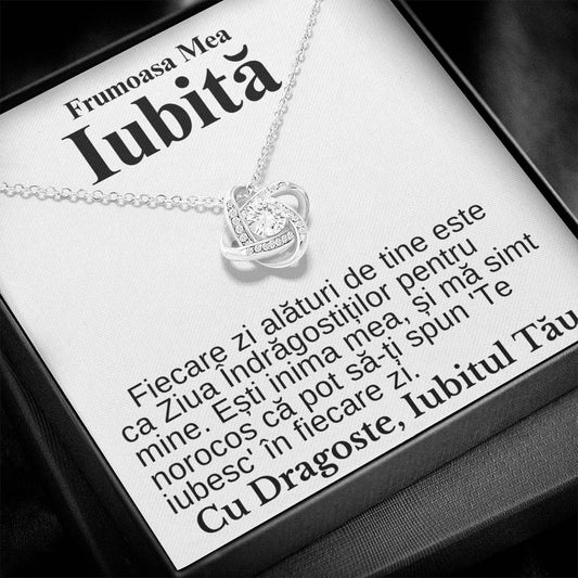 Frumoasa Mea Iubită- Colier Love Knot Declarație Iubire