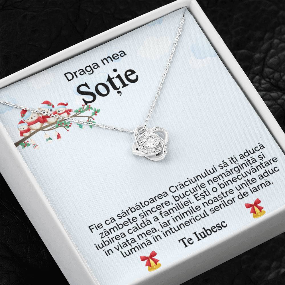 Pentru Draga Mea Sotie. Colier Love Knot
