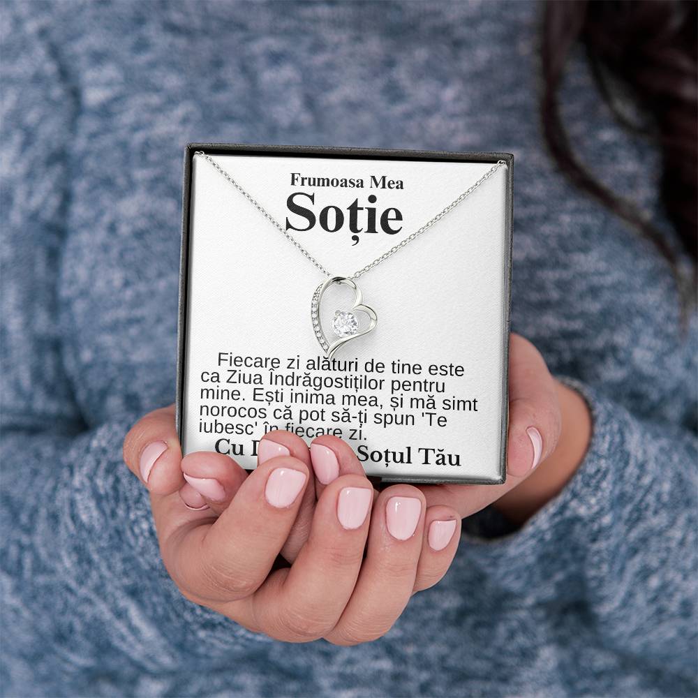 Frumoasa Mea Soție- Colier Inimă Forever in Love