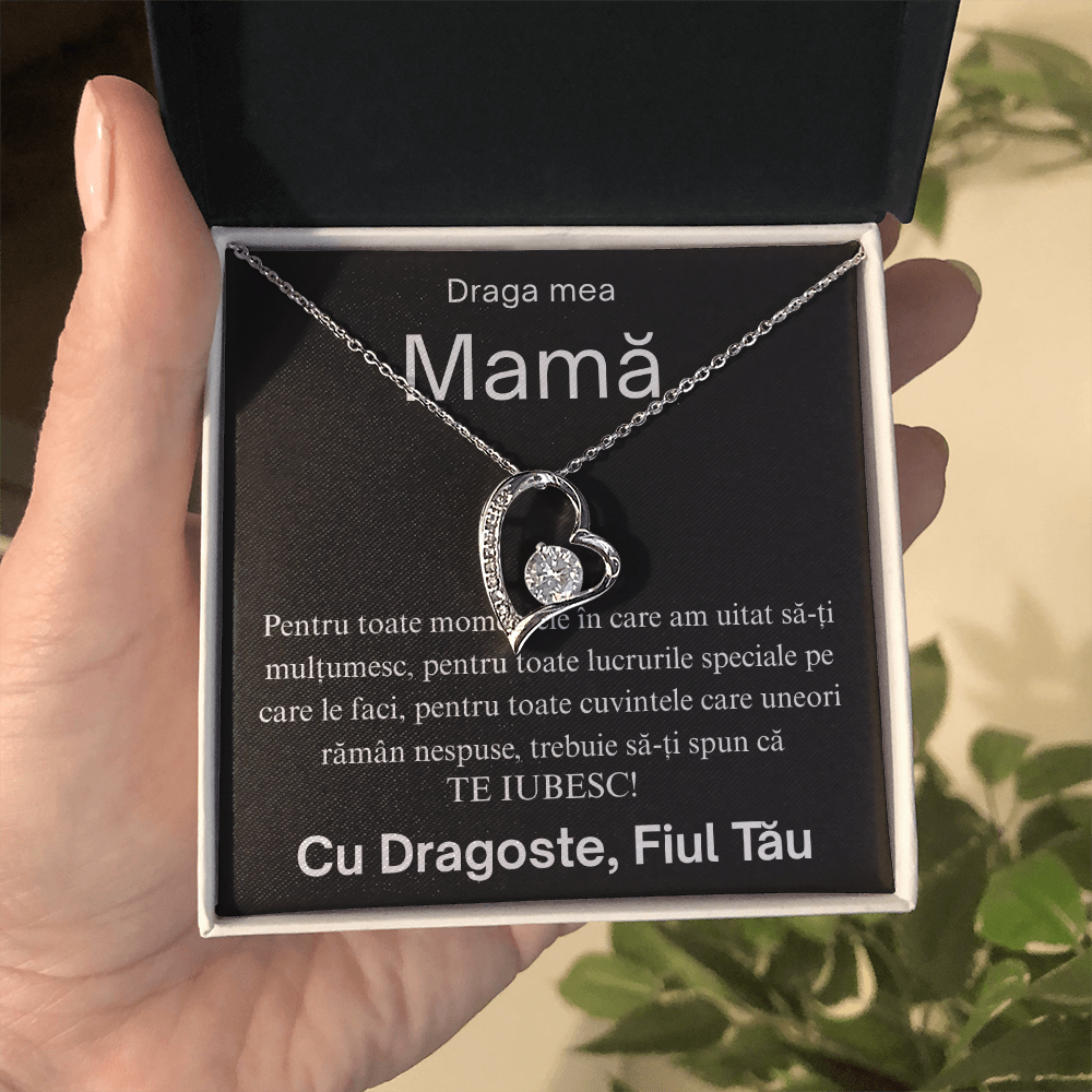 Cadou Mama mea   - Colier inimă Love