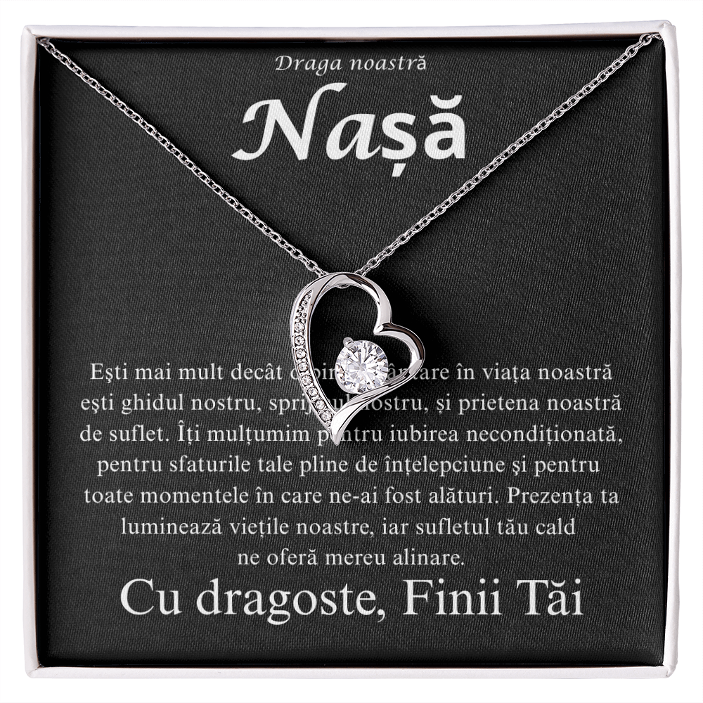 Cadou Pentru nasa  mea  draga   - Colier inimă Love