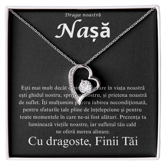 Cadou Pentru nasa  mea  draga   - Colier inimă Love