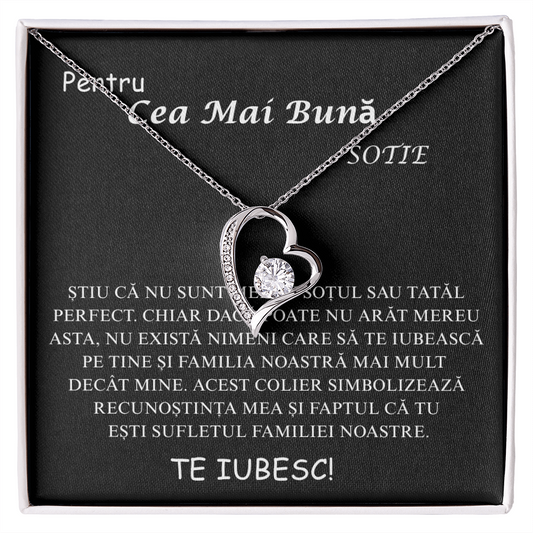 Cadou pentru frumoasa mea Soție - Colier Inimă