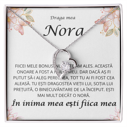 Cadou Pentru nora mea draga   - Colier inimă Love