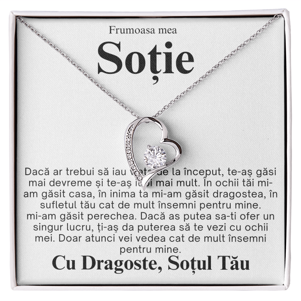 Cadou pentru  Soție- Colier Inimă