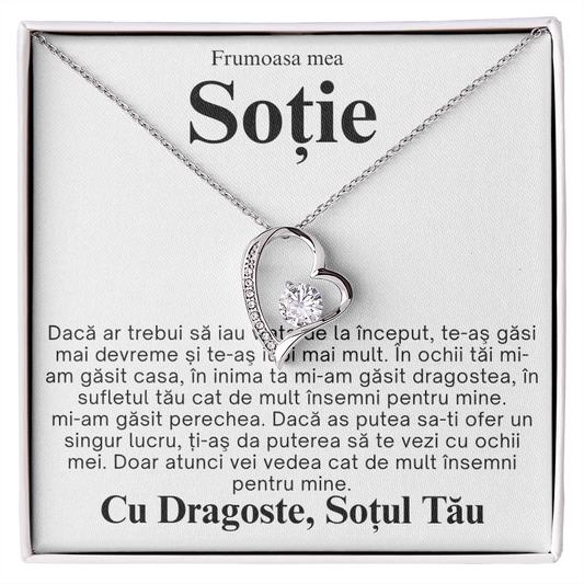 Cadou pentru  Soție- Colier Inimă