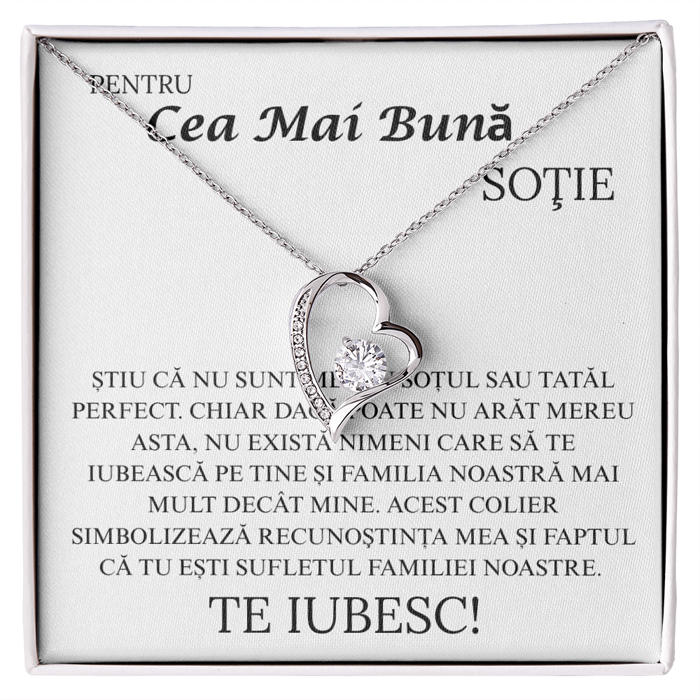 Cadou pentru frumoasa mea Soție - Colier Inimă