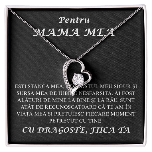 Cadou Pentru Mama  mea  - Colier inimă Love