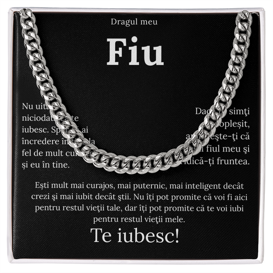 Cadou Pentru Fiul meu - Lantisor Cuban Link