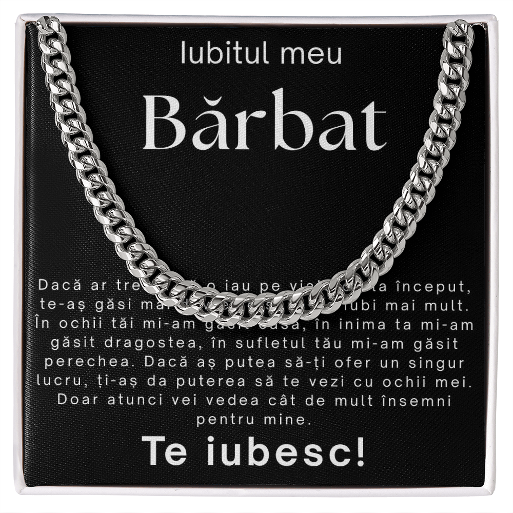 Cadou pentru iubitul meu- Lantisor Cuban link