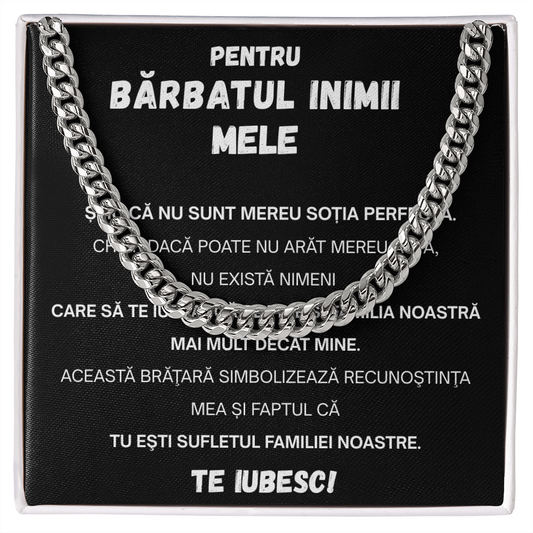 Cadou Pentru Sotul meu   - Lantisor Cuban Link