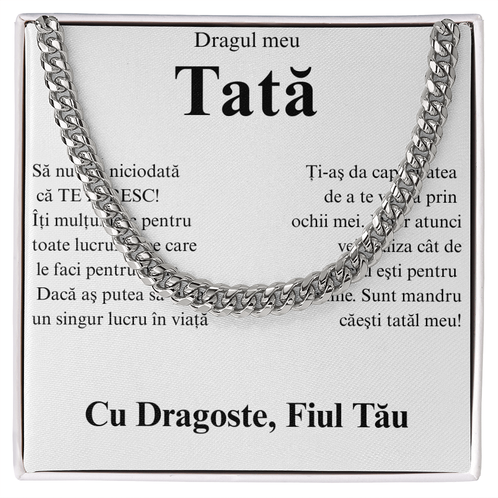 Cadou pentru  tatal - Lantisor Cuban link