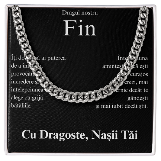 Cadou pentru finul nostru - Lantisor Cuban link