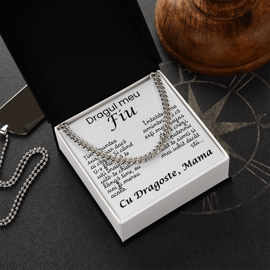 Cadou Pentru Fiu- Lantisor Cuban Link