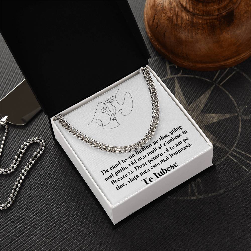 Pentru Sufletul meu Pereche - colier Cuban Link