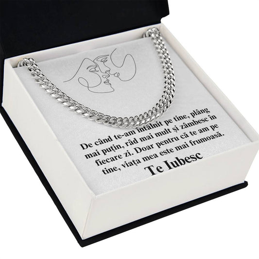Pentru Sufletul meu Pereche - colier Cuban Link