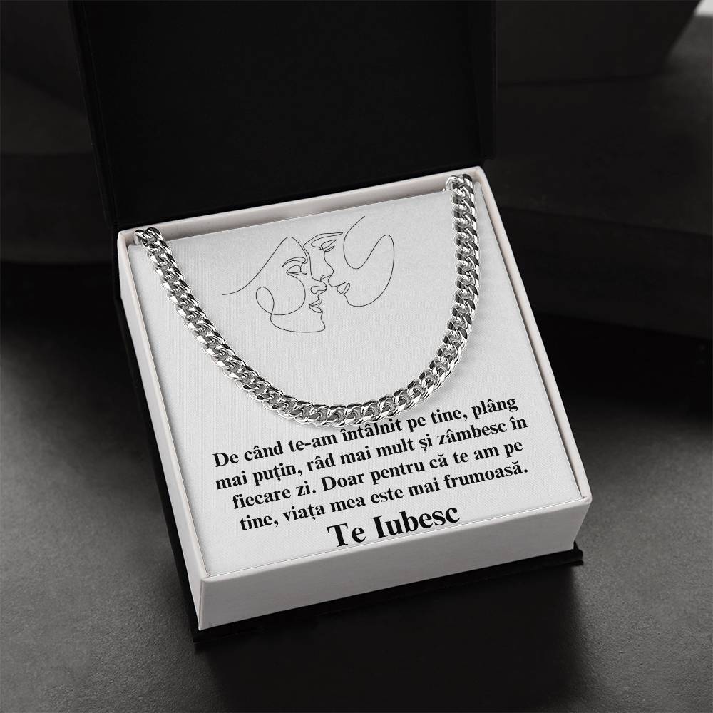 Pentru Sufletul meu Pereche - colier Cuban Link