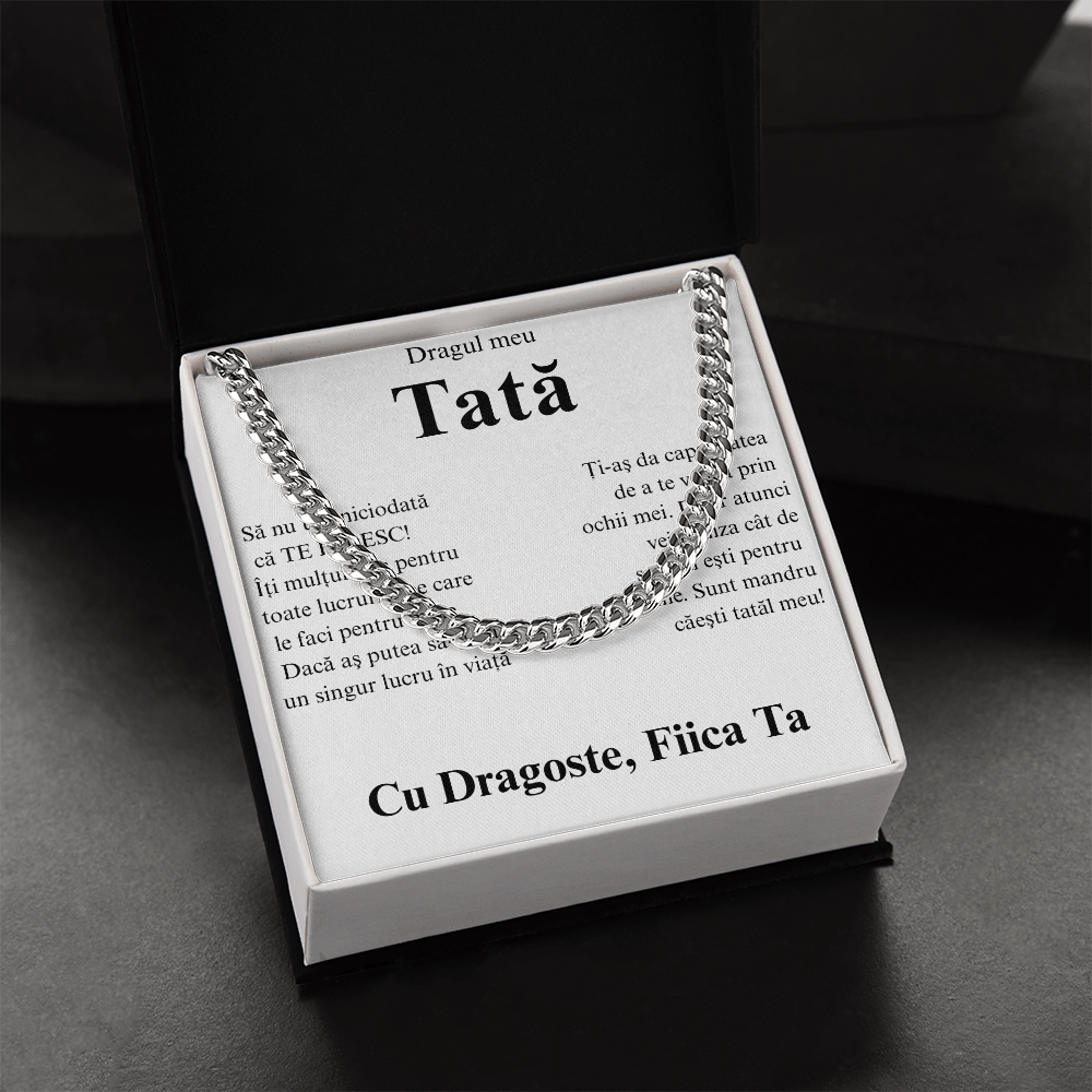 Cadou pentru  tata - Lantisor Cuban link