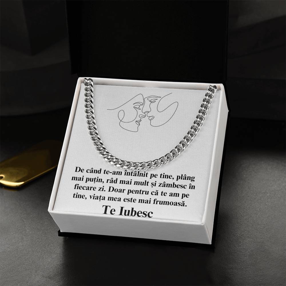 Pentru Sufletul meu Pereche - colier Cuban Link