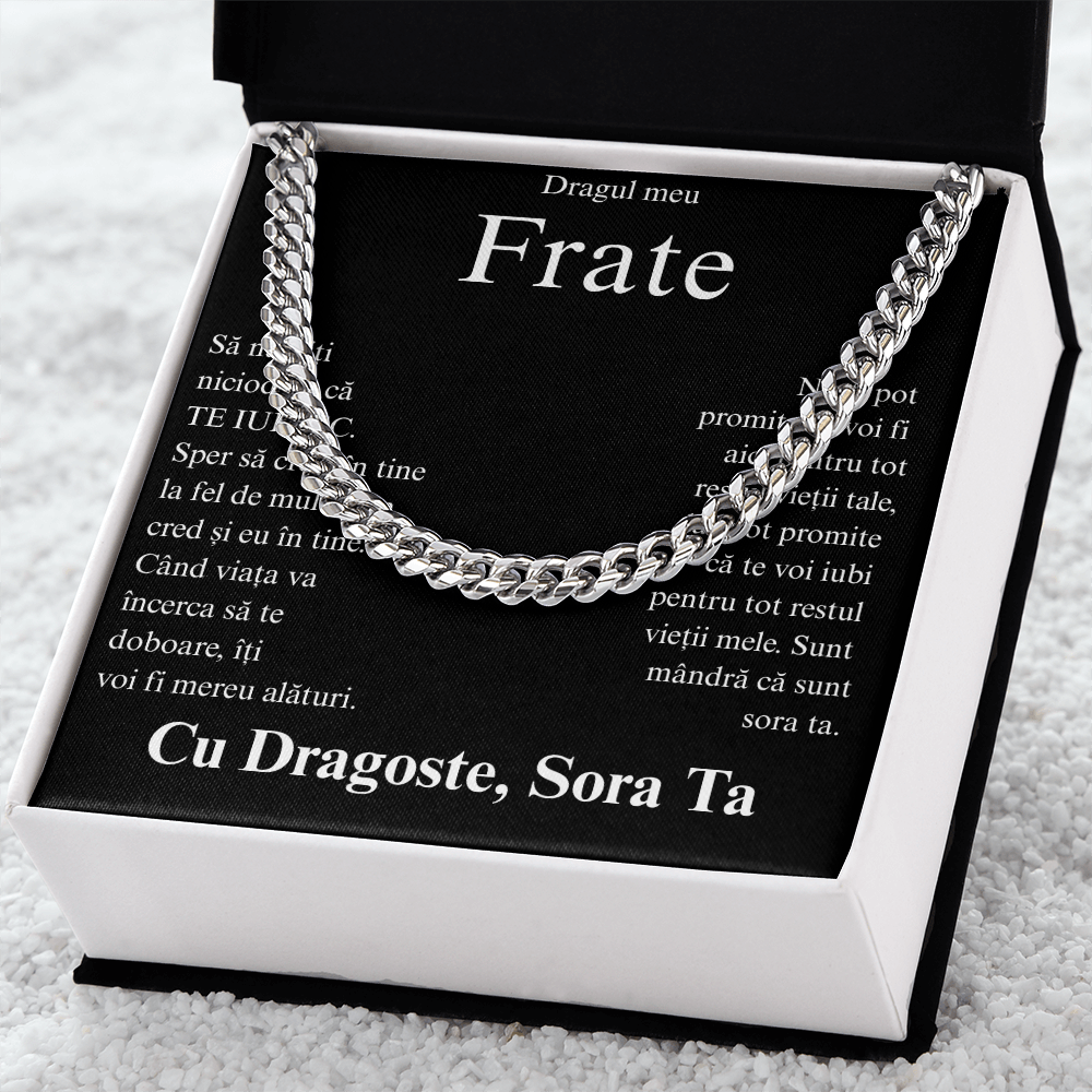 Cadou pentru al meu frate- Lantisor Cuban link