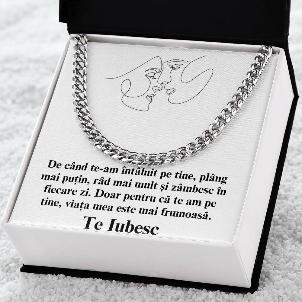 Pentru Sufletul meu Pereche - colier Cuban Link