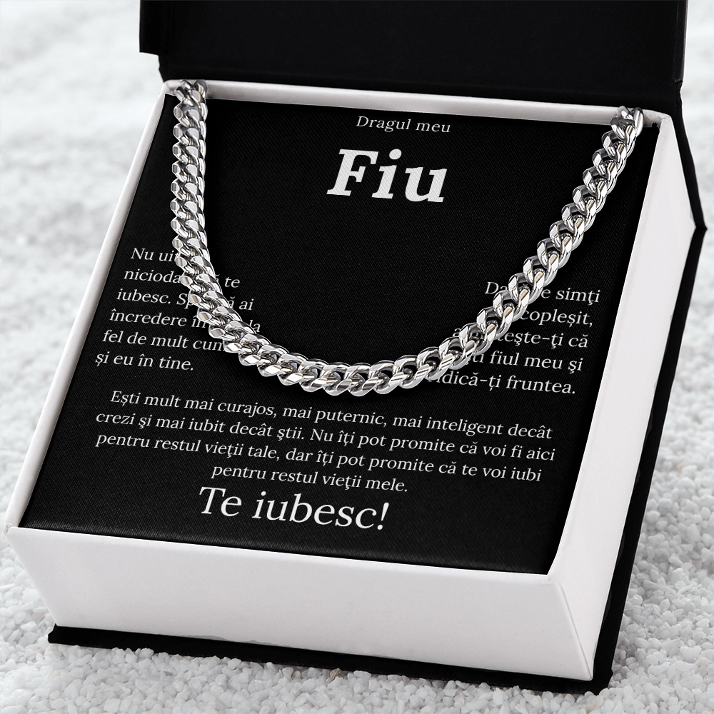 Cadou Pentru Fiul meu - Lantisor Cuban Link