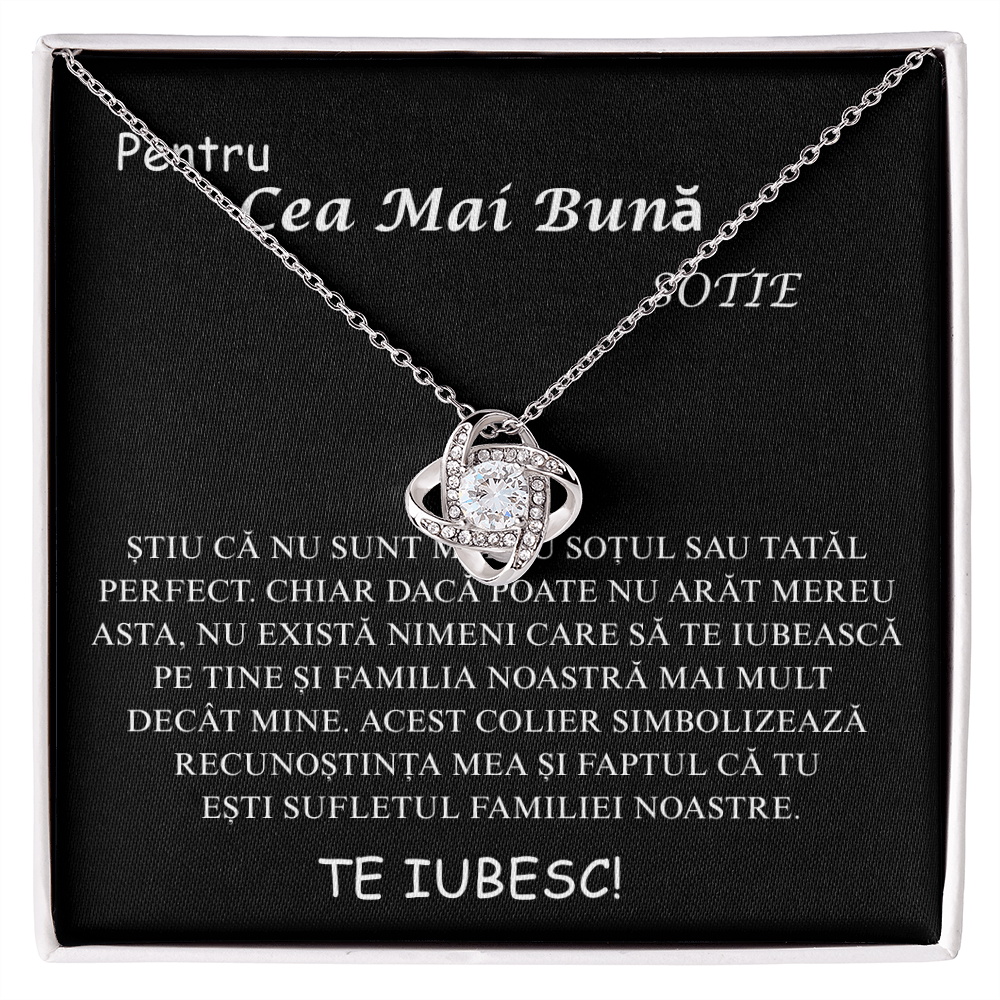 Cadou pentru Sotia mea – Colier Love Knot