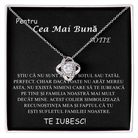 Cadou pentru Sotia mea – Colier Love Knot