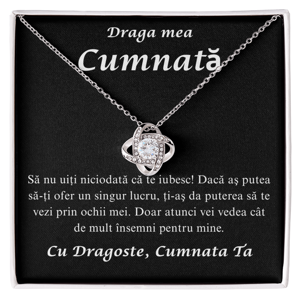 Cadou pentru cumnata mea draga  - Colier Love Knot
