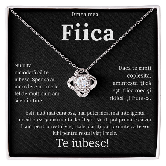Cadou pentru fiica  mea – Colier Love Knot