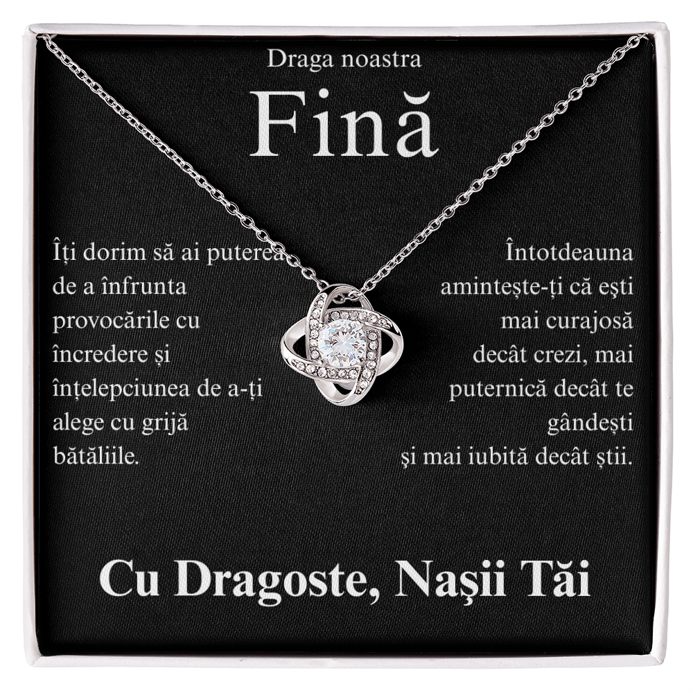 Cadou pentru fina mea  - Colier Love Knot