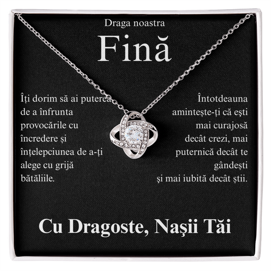 Cadou pentru fina mea  - Colier Love Knot