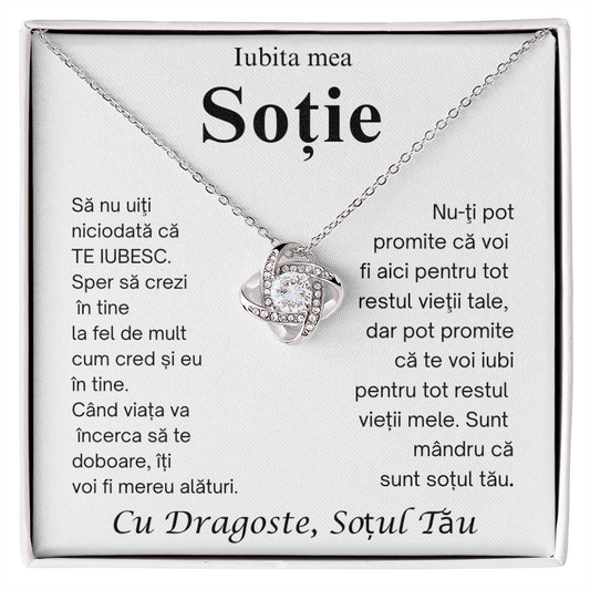 Cadou pentru  Sotie mea  – Colier Love Knot