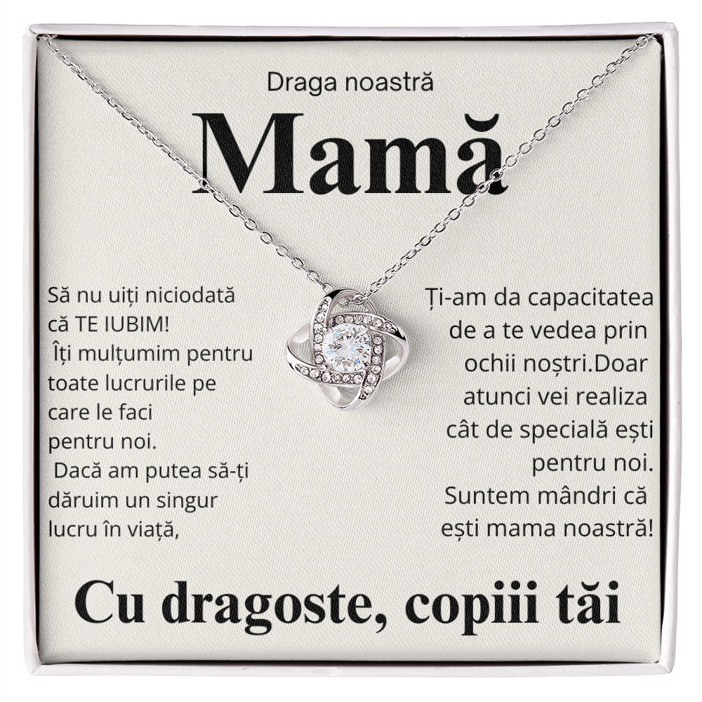Cadou pentru mama  mea  - Colier Love Knot