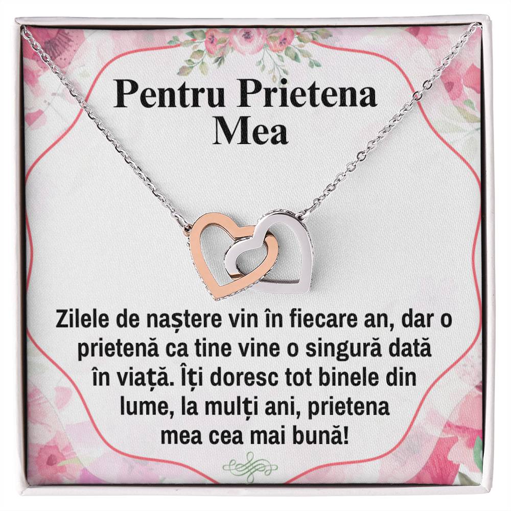Colier Inimi Pereche - Pentru Cea Mai Buna Prietena