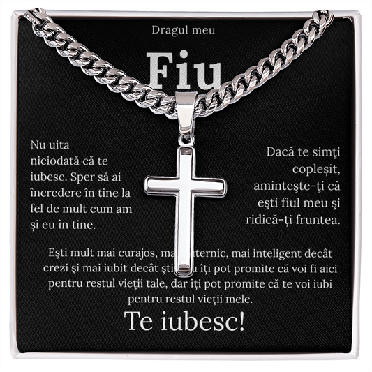 Cadou Pentru Fiul meu drag - Lantisor Cruce