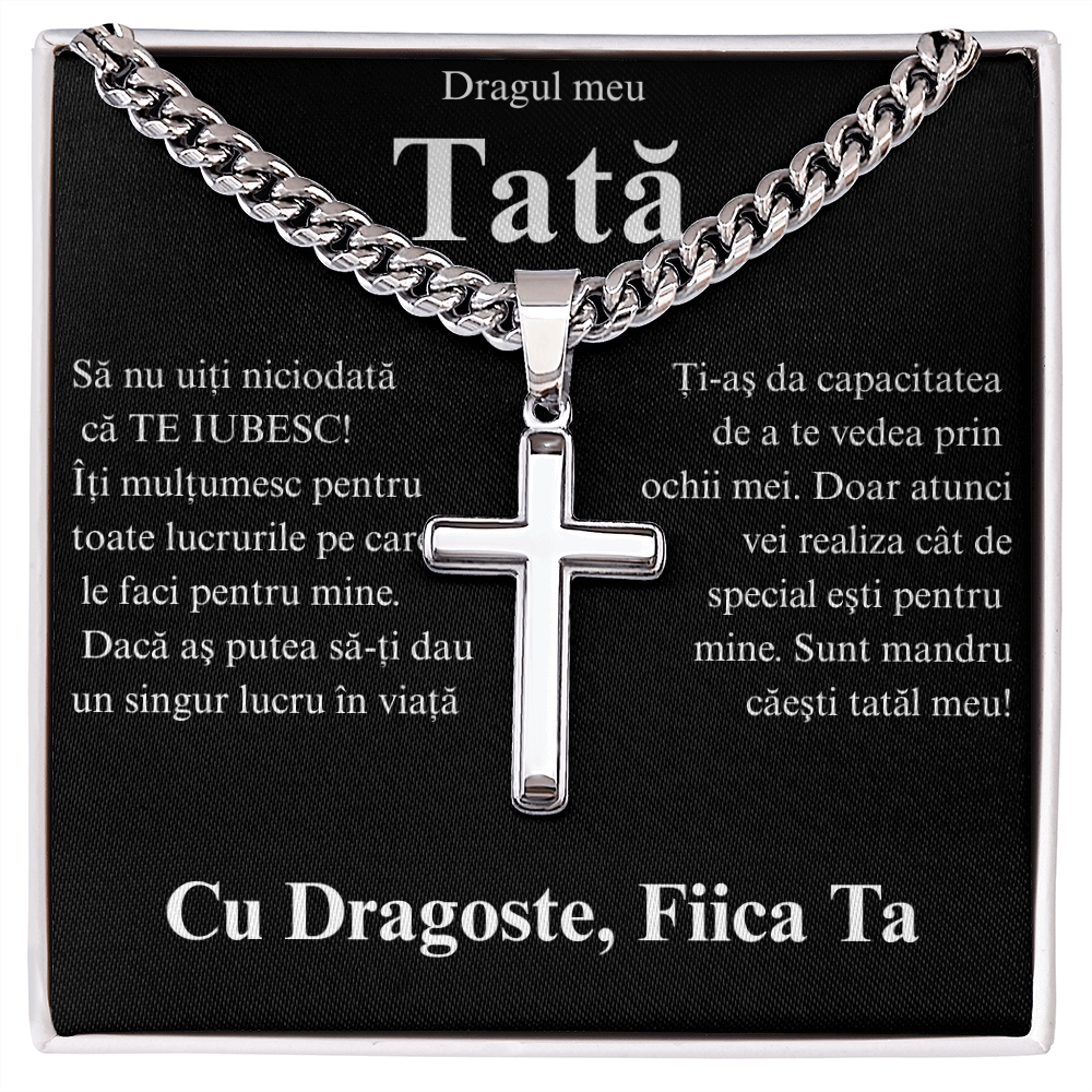 Cadou Tata - Lănțișor Cruce (Copy)