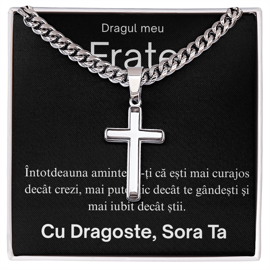 Cadou Pentru fratele meu- Lănțișor Cruce
