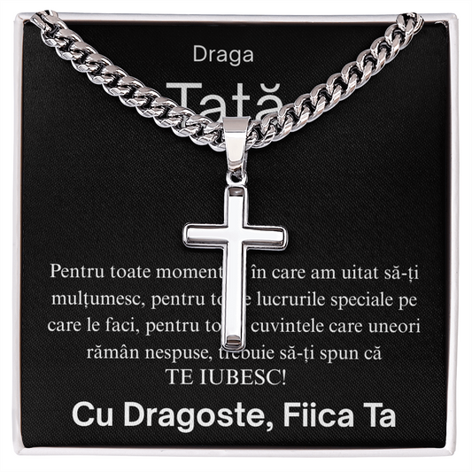Cadou Pentru tata  - Lănțișor Cruce