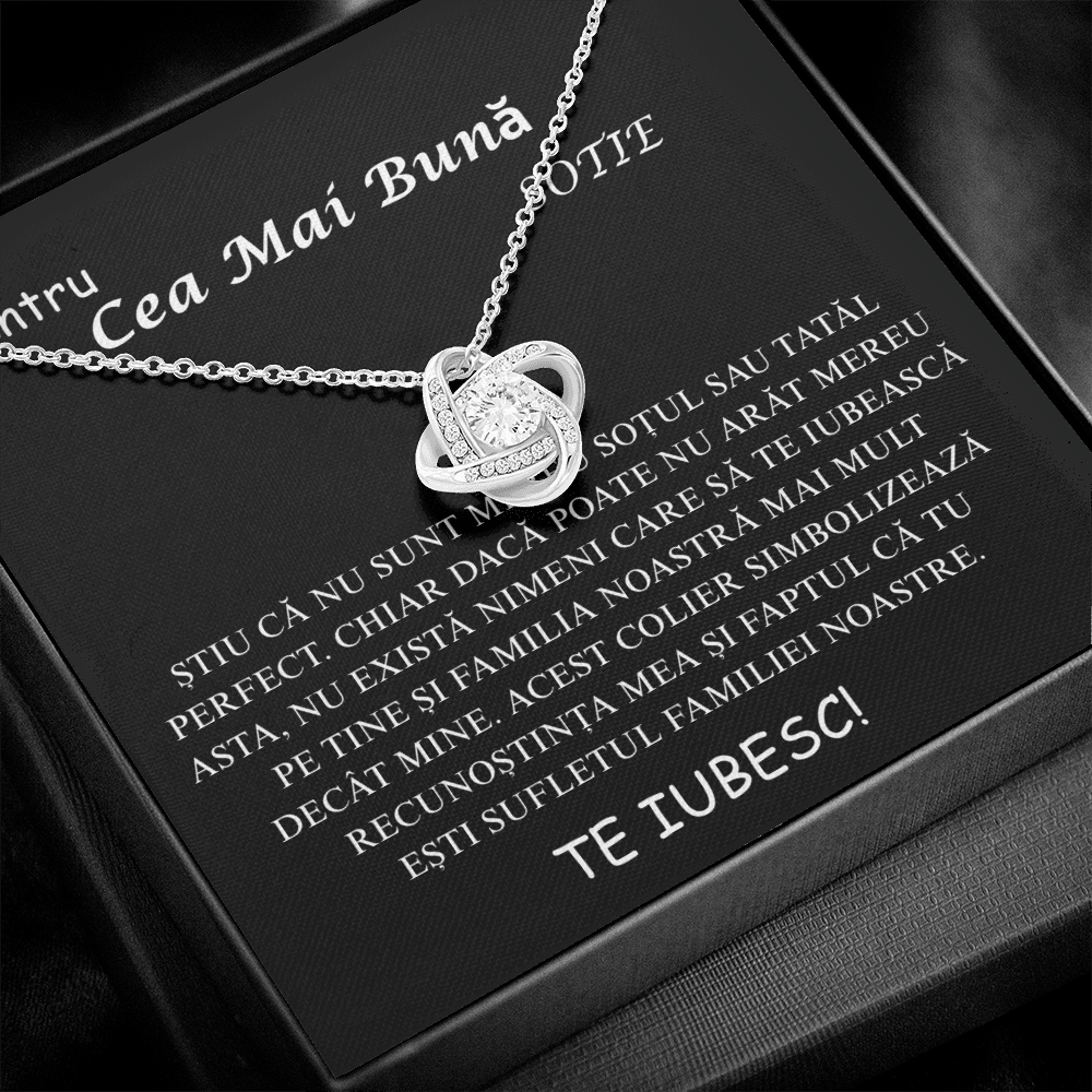 Cadou pentru Sotia mea – Colier Love Knot