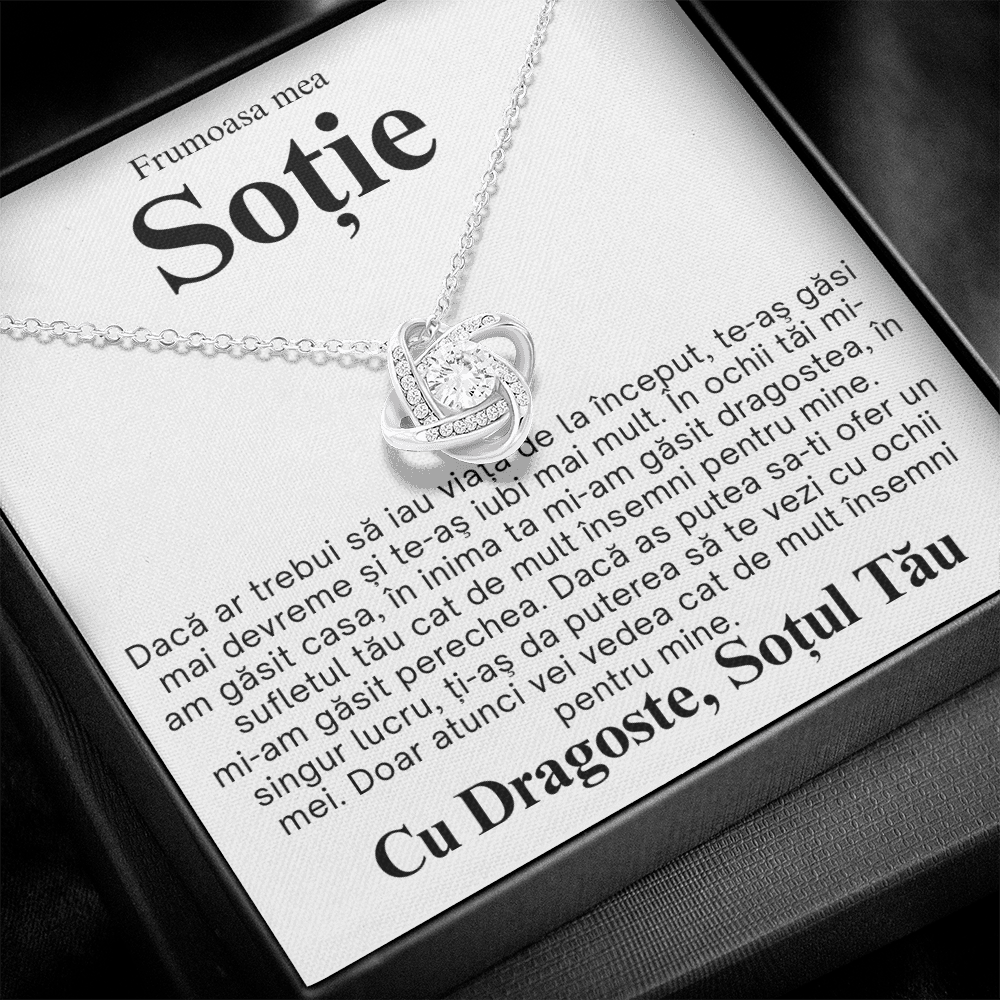 Frumoasa Mea Sotie – Colier Love Knot